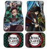 Demon Slayer Tanjiro And Giyuu Car Floor Mats Custom Water Breathing Anime Car Accessories