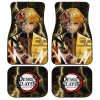 Demon Slayer Zenitsu Car Floor Mats Custom Face Anime Car Accessories