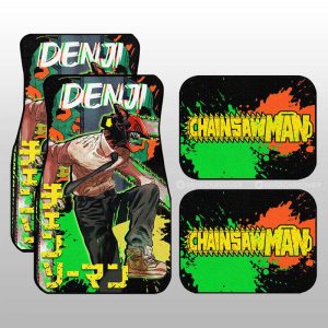 Denji Car Floor Mats Custom Chainsaw Man Anime Car Accessories