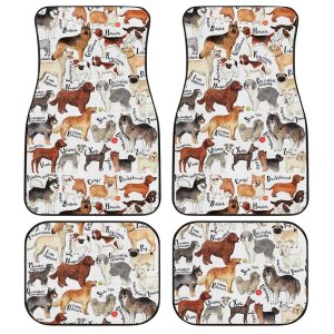 Dog Breeds Car Floor Mats Custom Dog Car Accessories