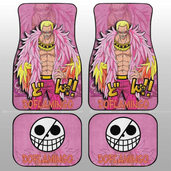 Donquixote Doflamingo Car Floor Mats Custom One Piece Anime Car Accessories