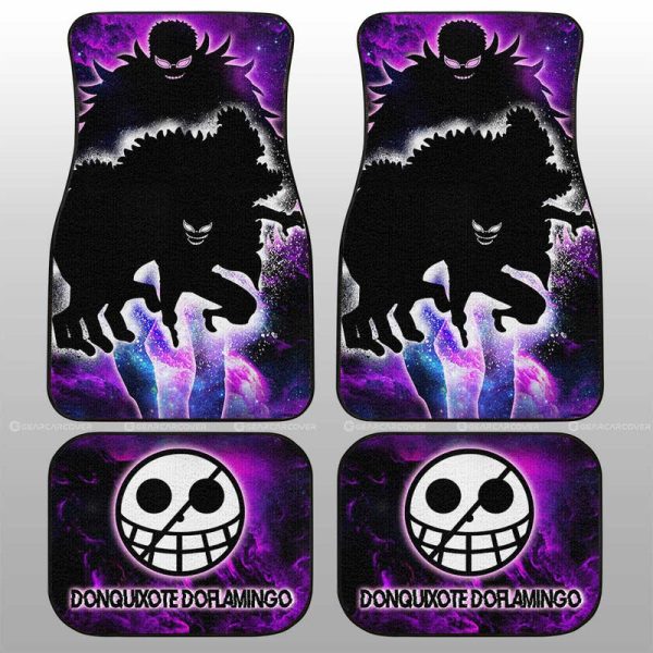 Donquixote Doflamingo Car Floor Mats Custom One Piece Anime Silhouette Style