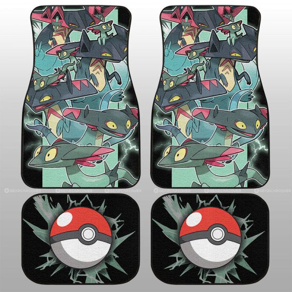 Dragapult Car Floor Mats Custom Car Accessories For Fans