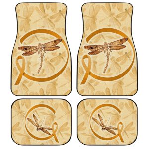 Dragonfly Car Floor Mats Custom Apprendiz Cancer Car Accessories