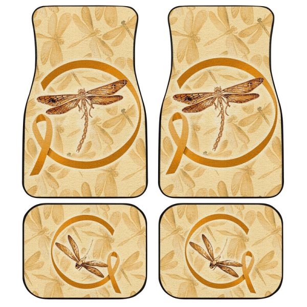 Dragonfly Car Floor Mats Custom Apprendiz Cancer Car Accessories