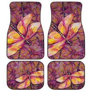 Dragonfly Car Floor Mats Custom Beautiful Car Accessories Gift Idea