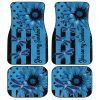 Dragonfly Car Floor Mats Custom Blue Sunflower Car Accessories