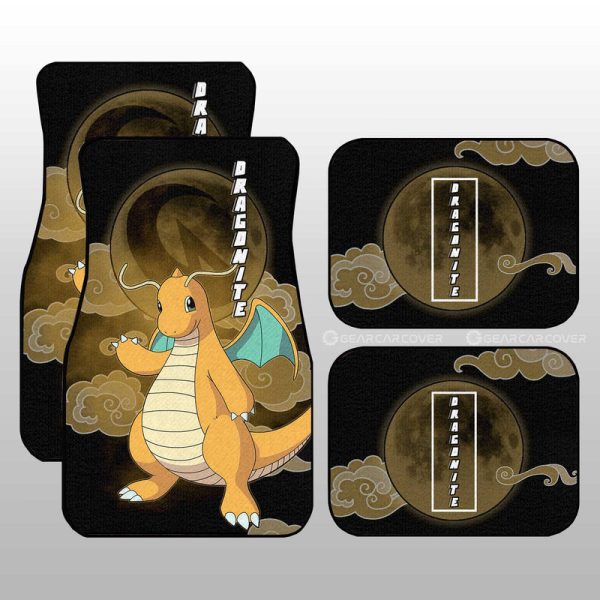 Dragonite Car Floor Mats Custom Anime Car Accessories For Anime Fans