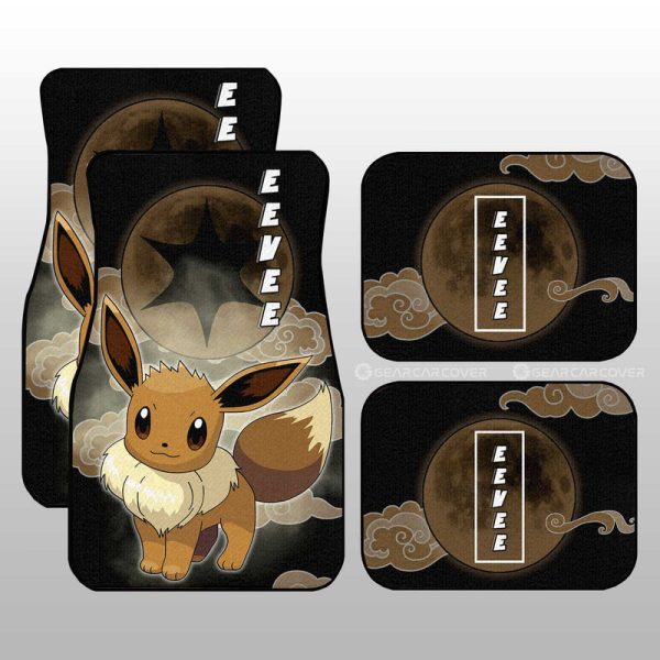 Eevee Car Floor Mats Custom Anime Car Accessories For Anime Fans