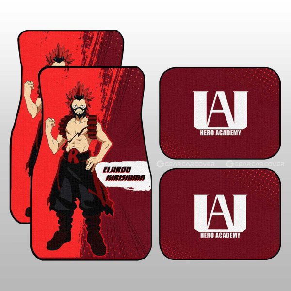 Eijirou Kirishima Car Floor Mats Custom For My Hero Academia Anime Fans