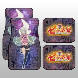 Elizabeth Liones Car Floor Mats Custom Galaxy Manga Style