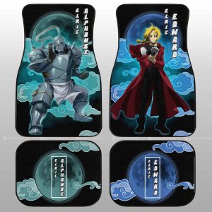 Elric Alphonse And Elric Edward Car Floor Mats Custom Anime Fullmetal Alchemist Car Interior Accessories