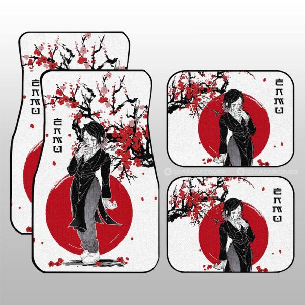 Enmu Car Floor Mats Custom Japan Style Demon Slayer Anime Car Accessories