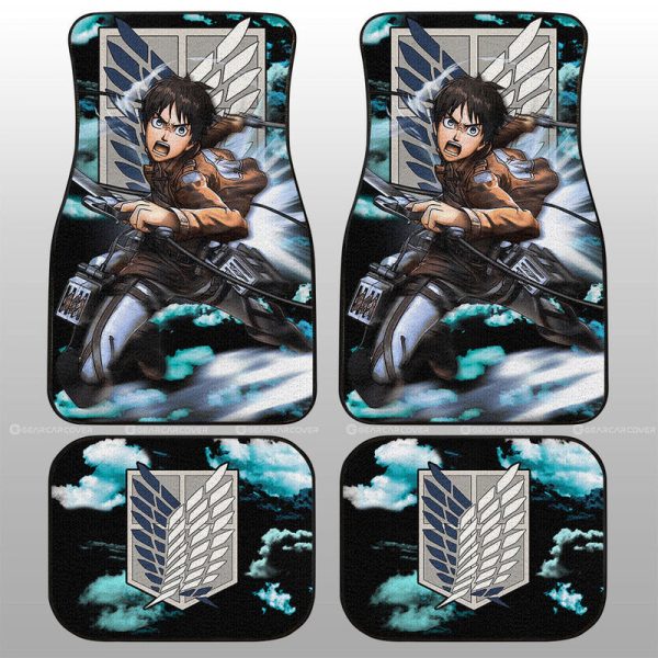 Eren Yeager Car Floor Mats Custom Car Accessories