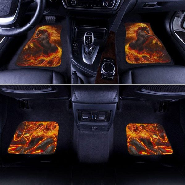 Fire Horse Car Floor Mats Custom Horse Car Accessories