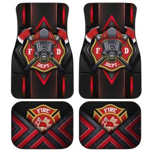 Firefighter Car Floor Mats Custom Job Car Accessories For Firemans