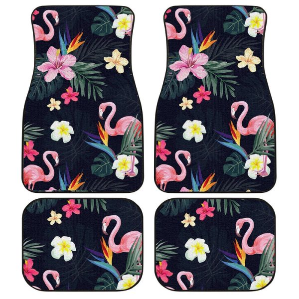 Flamingo Car Floor Mats Custom Tropical Flamingo Beautiful Car Accessories