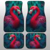 Flamingo Mixed Floral Car Floor Mats Custom Car Accessories