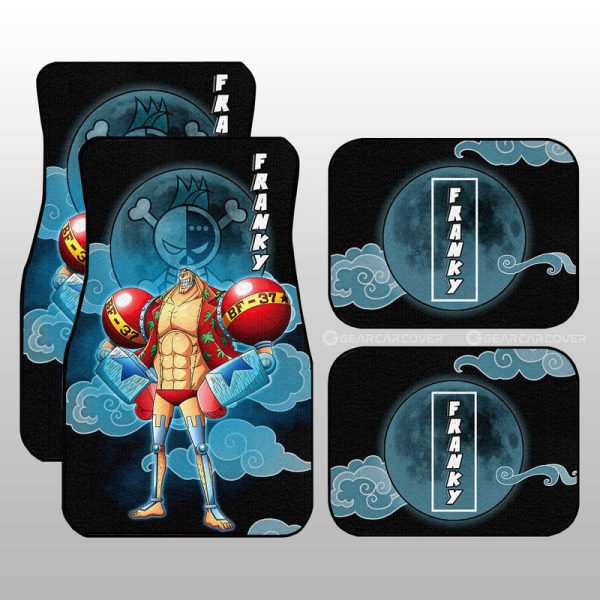 Franky Car Floor Mats Custom Anime One Piece Car Accessories For Anime Fans