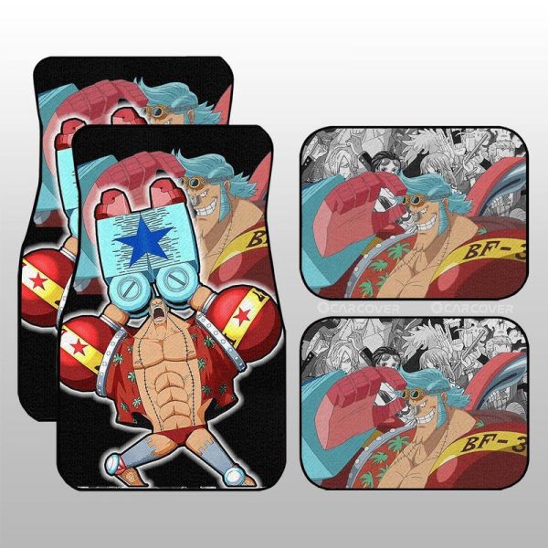 Franky Car Floor Mats Custom One Piece Anime Car Interior Accessories