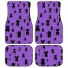 Funny Dogs Car Floor Mats Custom Purple Pattern Car Accessories