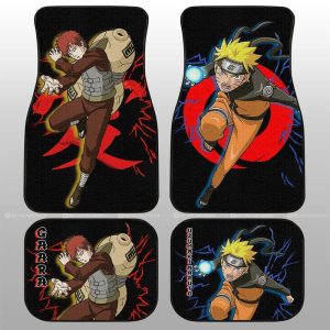 Gaara And Car Floor Mats Custom For Anime Fans