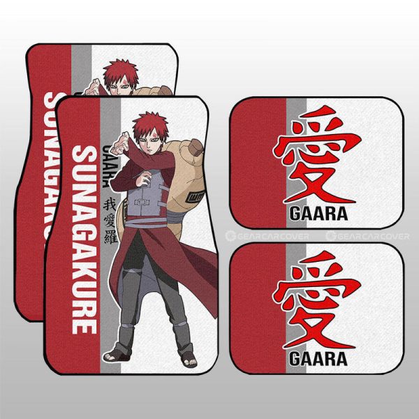 Gaara Car Floor Mats Custom Anime Car Accessories