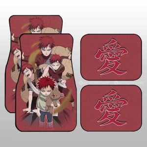 Gaara Car Floor Mats Custom Anime Car Accessories For Fans