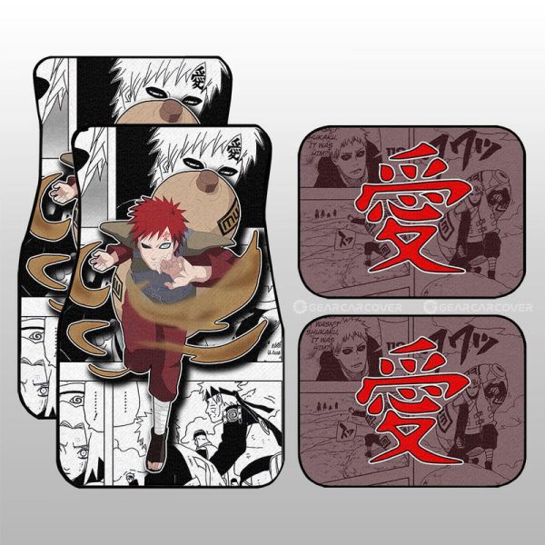 Gaara Car Floor Mats Custom Anime Car Accessories Mix Manga