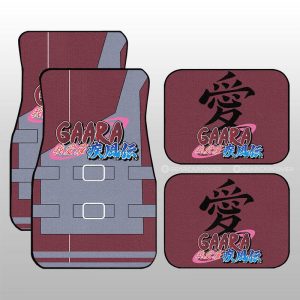 Gaara Shippuden Uniform Car Floor Mats Custom Anime Car Interior Accessories