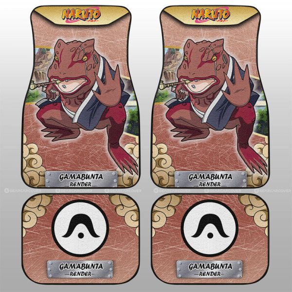 Gamabunta Render Car Floor Mats Custom Anime Car Accessories