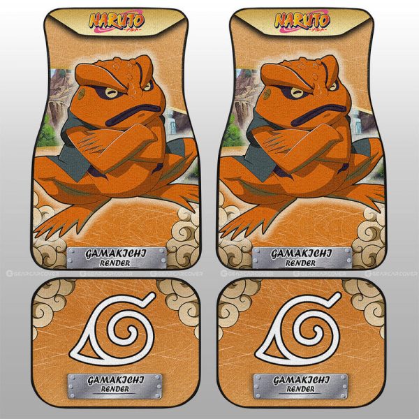 Gamakichi Render Car Floor Mats Custom Anime Car Accessories