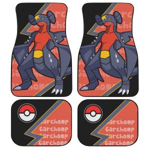 Garchomp Car Floor Mats Custom Anime Car Interior Accessories