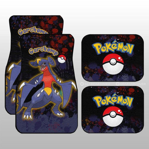 Garchomp Car Floor Mats Custom Tie Dye Style Car Accessories