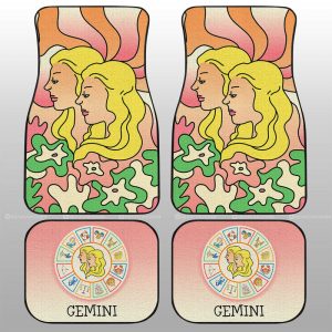 Gemini Colorful Car Floor Mats Custom Zodiac Car Accessories