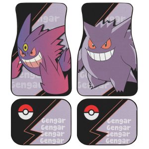 Gengar Car Floor Mats Custom Anime Car Interior Accessories