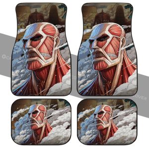 Giant Titan Car Floor Mats Custom Anime Attack On Titan Car Interior Accessories