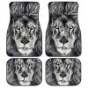 Gift For Dad Coolest Gray Lion Car Floor Mats Custom Car Accessories Gift Idea For Dad