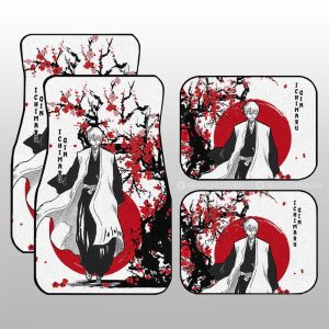 Gin Ichimaru Car Floor Mats Custom Japan Style Anime Bleach Car Interior Accessories