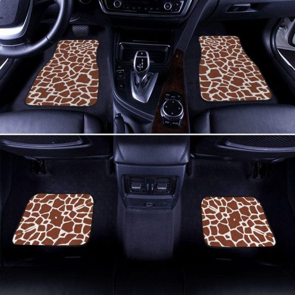 Giraffe Car Floor Mats Printed Custom Animal Skin Car Accessories