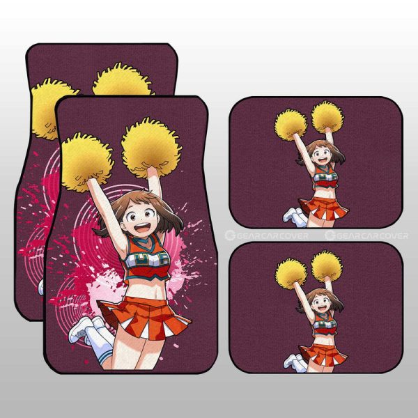 Girl Ochaco Uraraka Car Floor Mats Custom Car Accessories