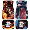 Giyuu And Tanjiro Car Floor Mats Custom Breathing Demon Slayer Anime Car Accessories