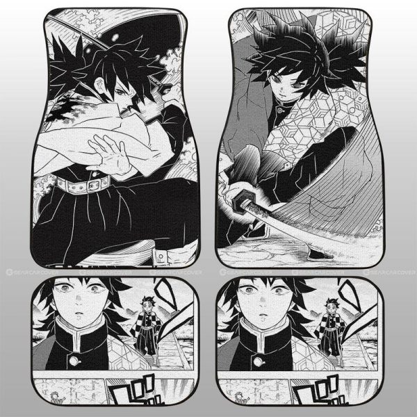 Giyuu Car Floor Mats Custom Kimetsu No Yaiba Manga Car Accessories