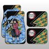 Giyuu Car Floor Mats Custom Water Breathing Skill Demon Slayer Anime Car Accessories