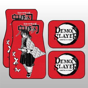 Giyuu Tomioka Car Floor Mats Custom Car Accessories Manga Style For Fans