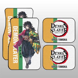 Giyuu Tomioka Car Floor Mats Custom Demon Slayer Anime Car Accessories