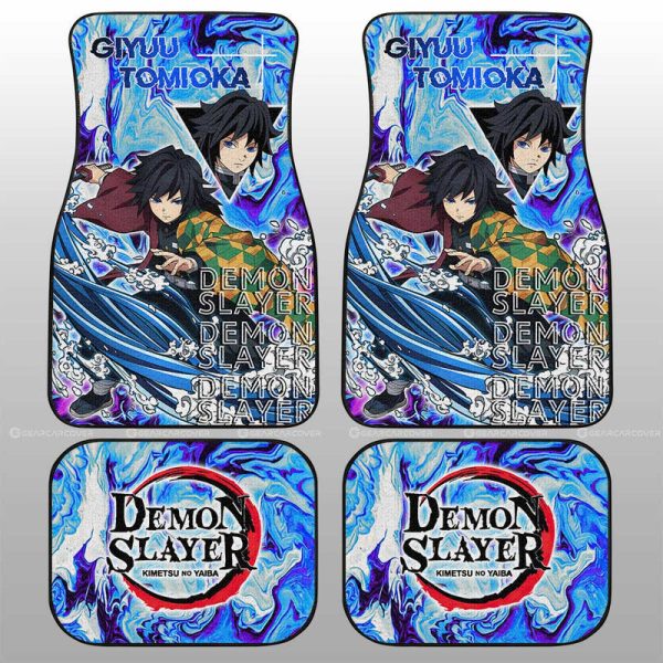 Giyuu Tomioka Car Floor Mats Custom Demon Slayer Anime Car Accessories