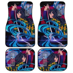 Giyuu Water Breathing Car Floor Mats Demon Slayer Car Accessories