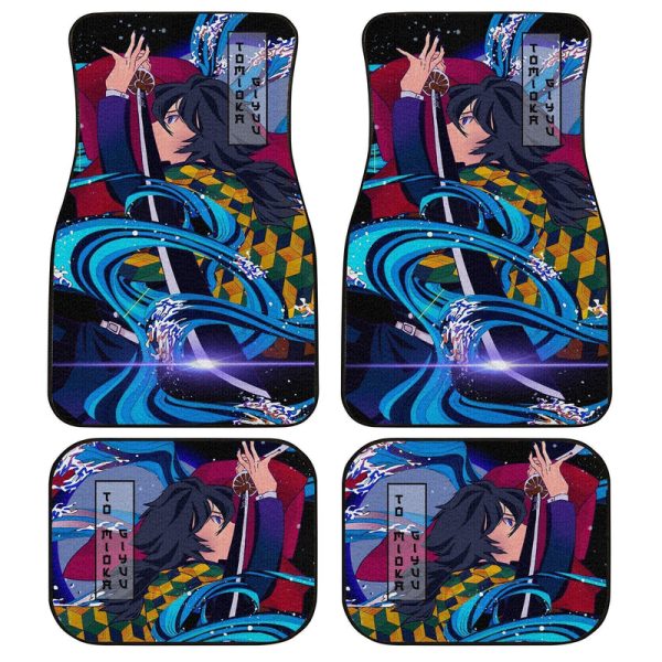 Giyuu Water Breathing Car Floor Mats Demon Slayer Car Accessories