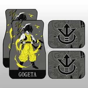 Gogeta Car Floor Mats Custom Manga Color Style